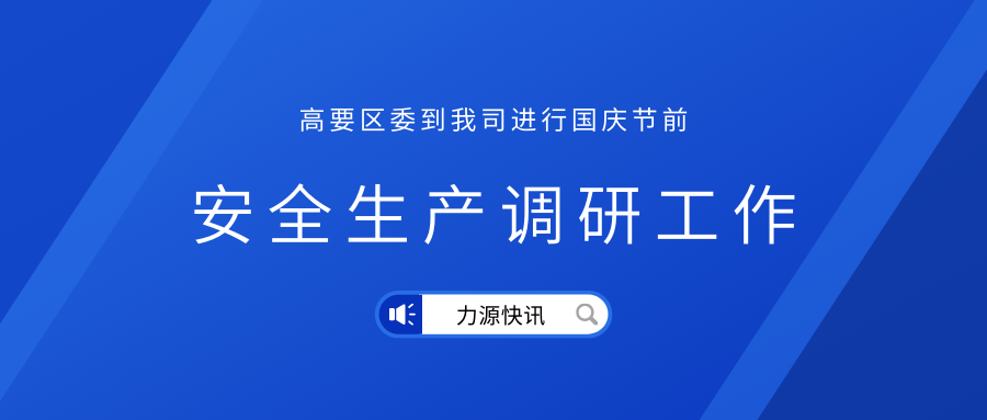 高要区区委领导到我司进行节前安全生产调研工作